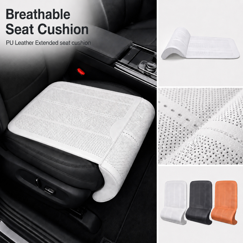 Surge Protector Rack - Universal Car Seat Cushion Breathable PU
