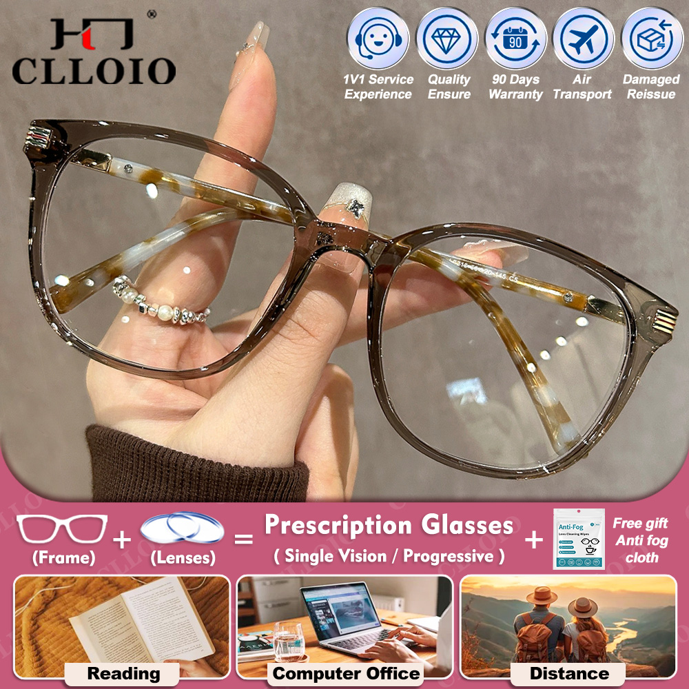 Office High Tech - CLLOIO круглая большая оправа для чтения,