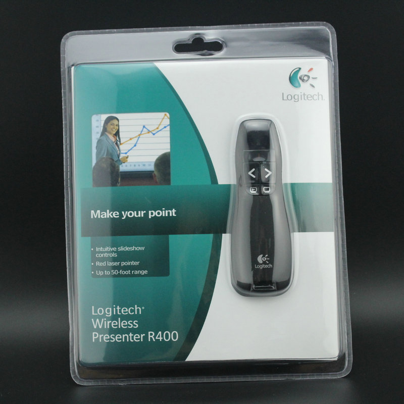 Presentation Remote Laser - Беспроводной презентатор Logitech R400, красная лазерная