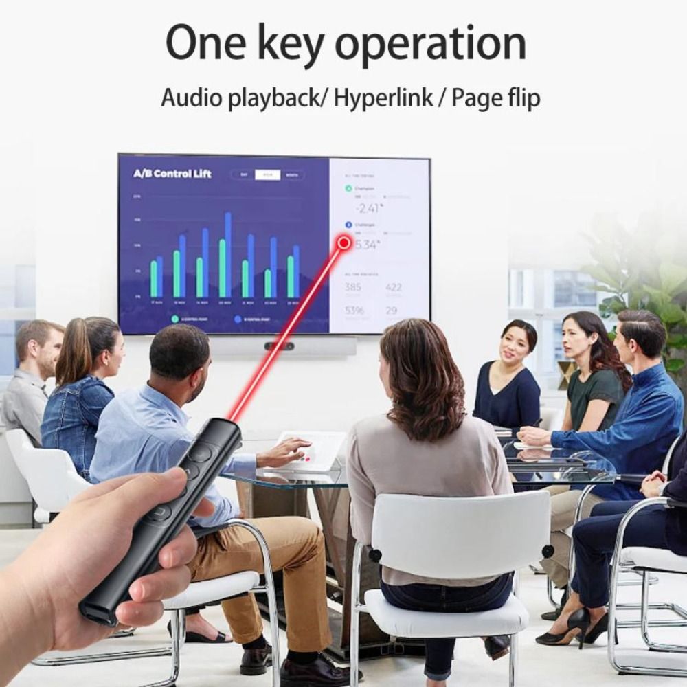 Presentation Remote Laser - Беспроводной презентационный кликер 2,4 ГГц, зарядка