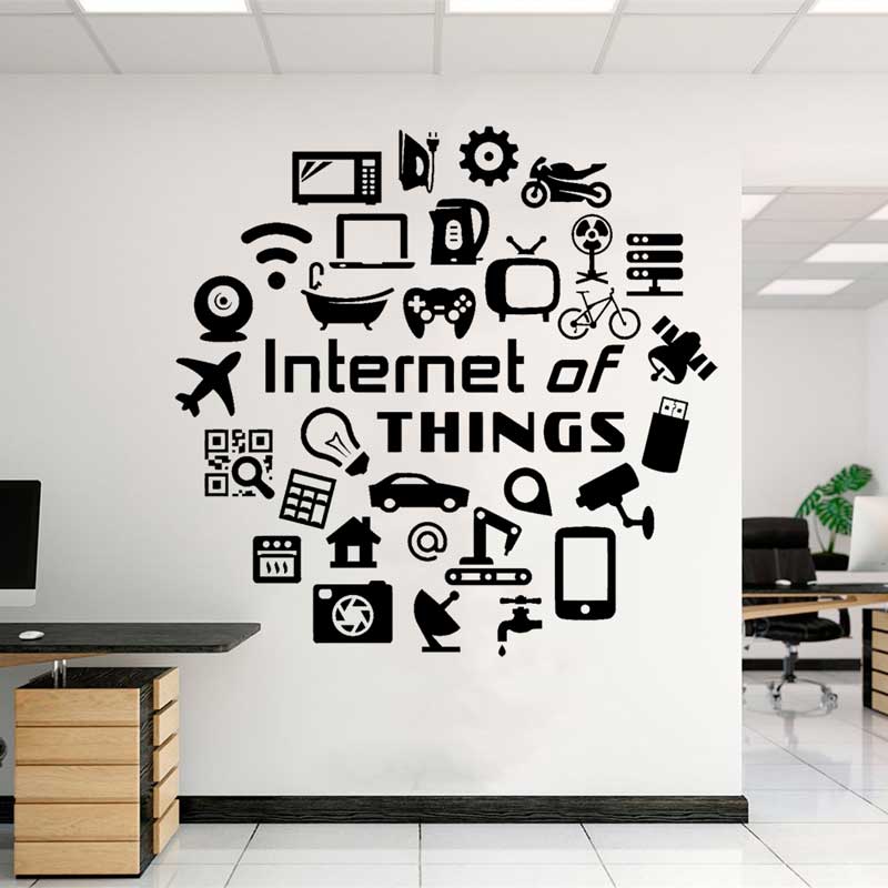 The Office It Tech - Технологические виниловые наклейки на стены Интернет