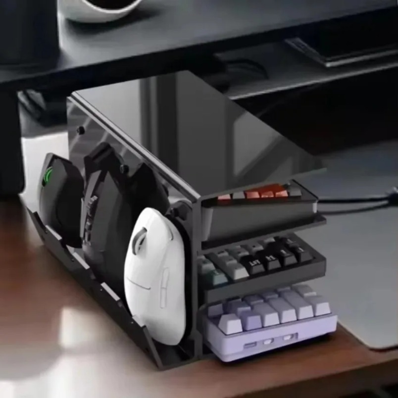 Office Technology - Подставка для клавиатуры и монитора, 3-уровневая,