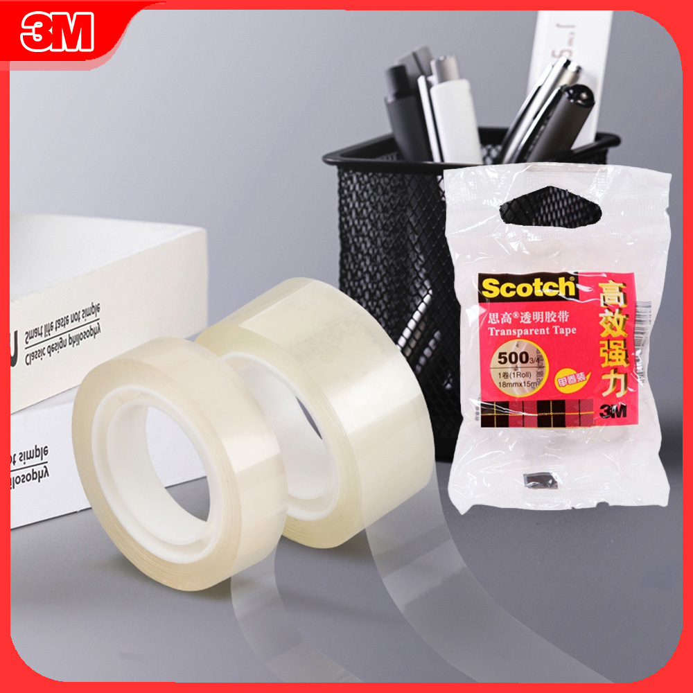 Office Technology - Лента 3M Scotch 500 прозрачная, высокоэффективная,